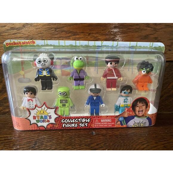 Ryan's World Collectible Action Figure 8-Piece Set - Ryans Toy Review Play Set - Picture 4 of 6